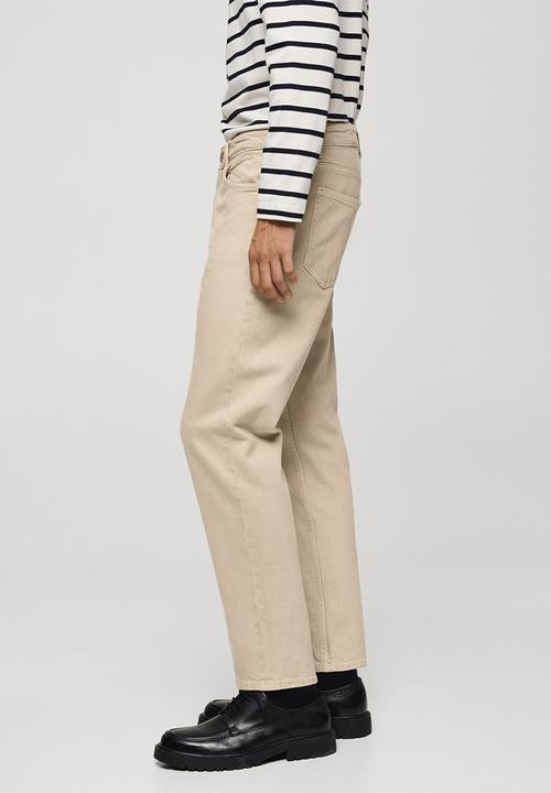 MANGO - Jeans benc - Beige