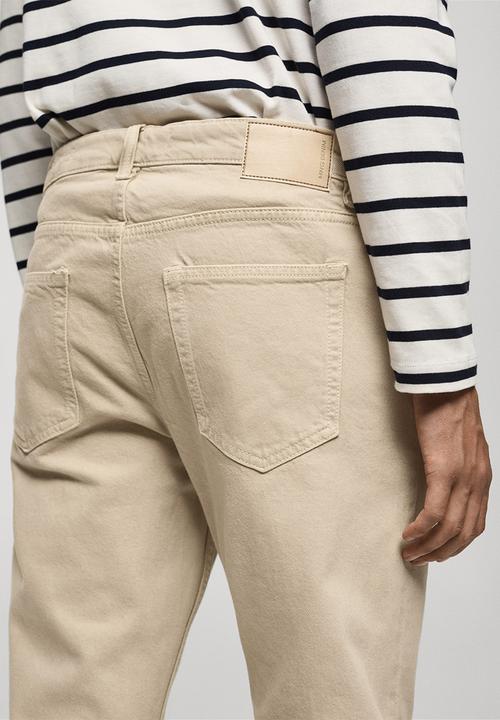 MANGO - Jeans benc - Beige