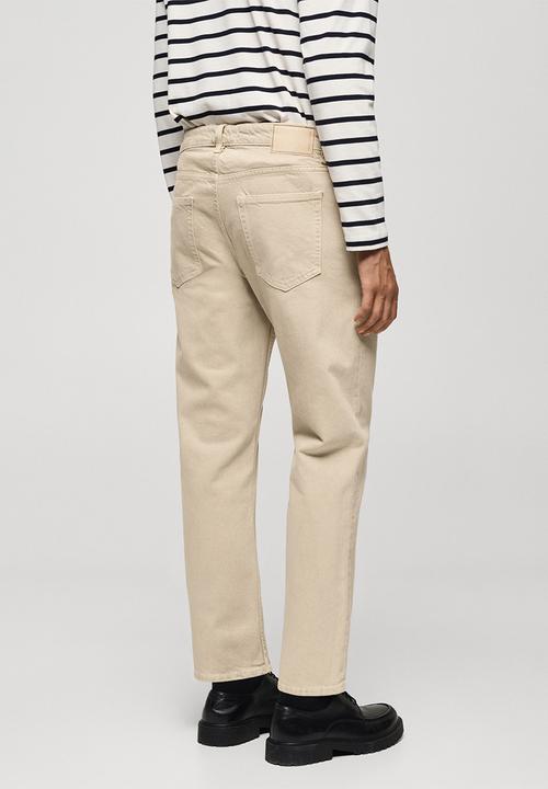 MANGO - Jeans benc - Beige