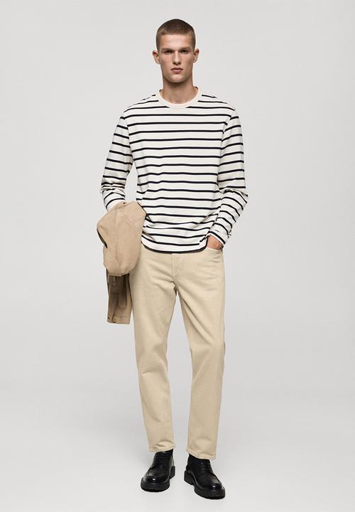 MANGO - Jeans benc - Beige