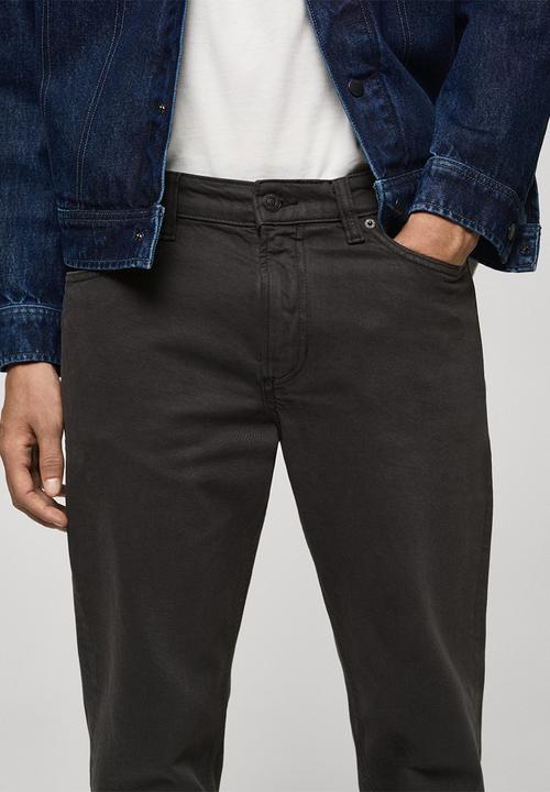 MANGO - Jeans benc - Charcoal