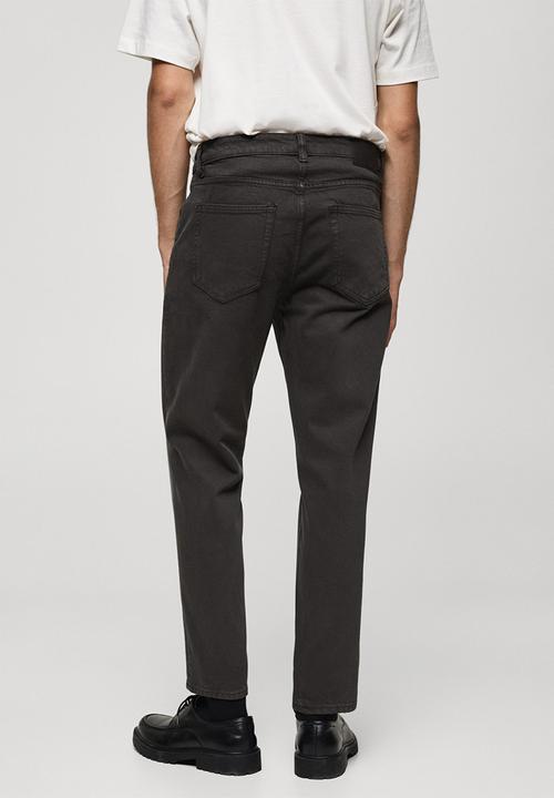 MANGO - Jeans benc - Charcoal
