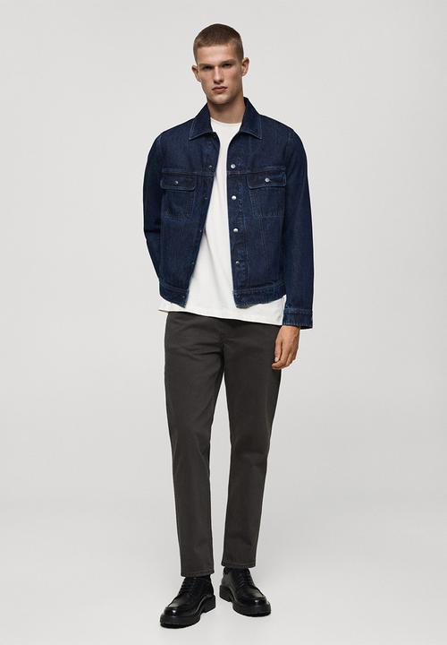 MANGO - Jeans benc - Charcoal