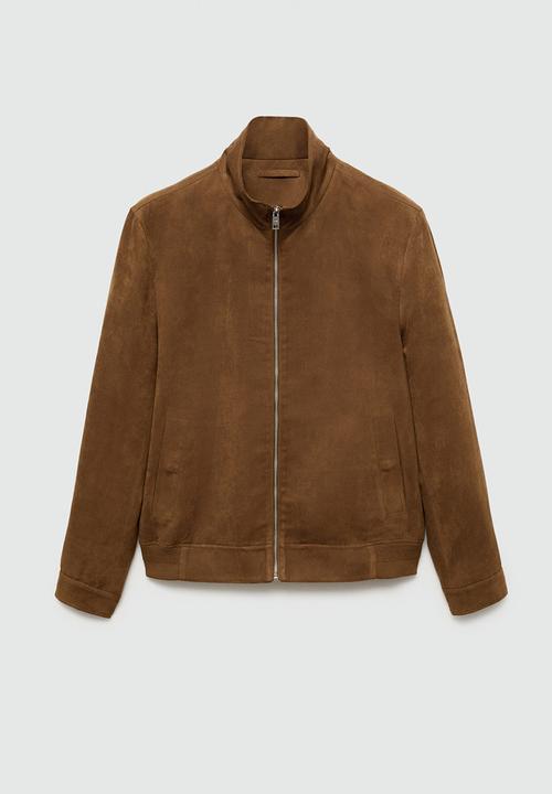 MANGO - Jacket parma - Dark Brown