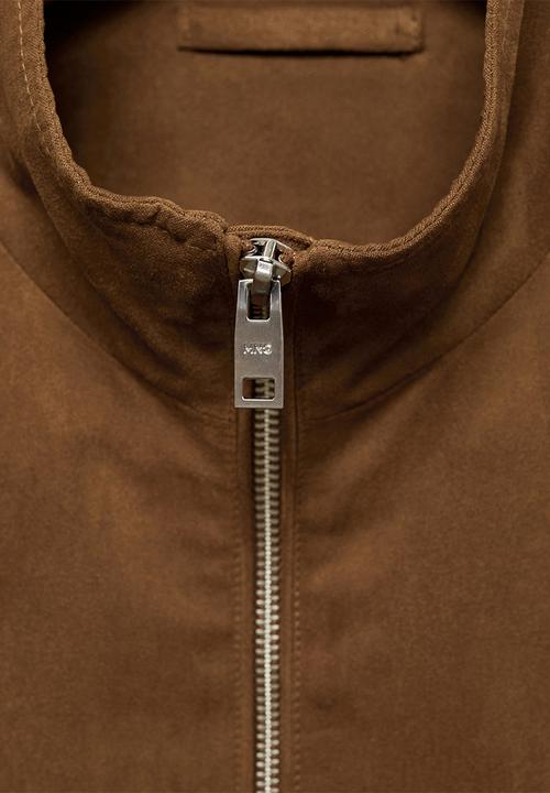 MANGO - Jacket parma - Dark Brown