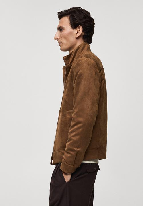 MANGO - Jacket parma - Dark Brown