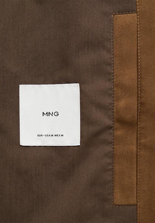 MANGO - Jacket parma - Dark Brown