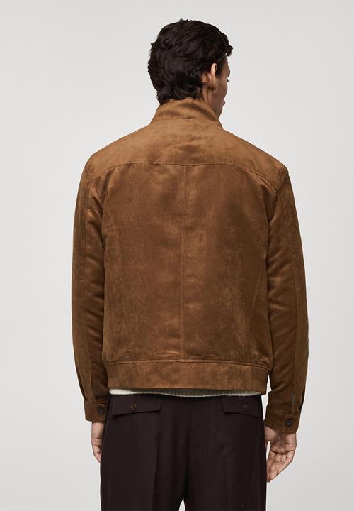MANGO - Jacket parma - Dark Brown