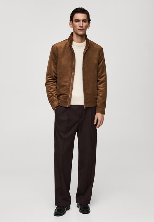 MANGO - Jacket parma - Dark Brown