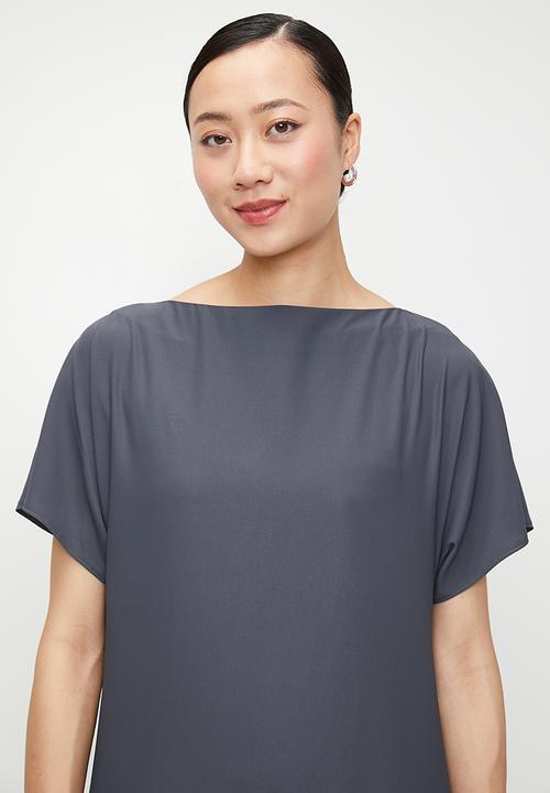 edit - Trapeze Maxi with grown on sleeve - Grey