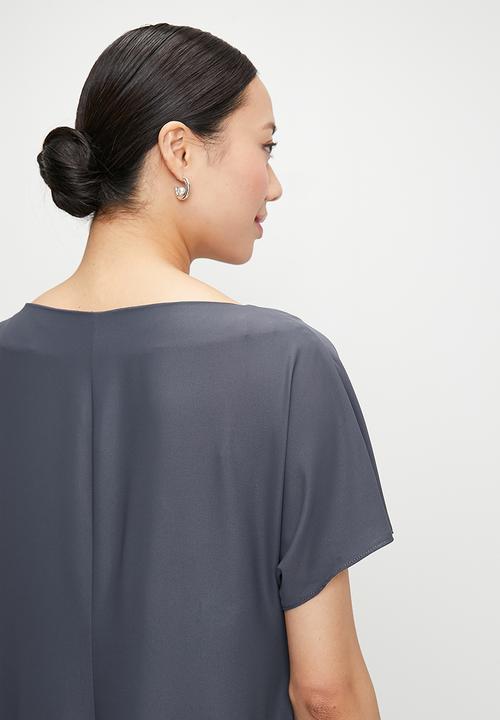 edit - Trapeze Maxi with grown on sleeve - Grey