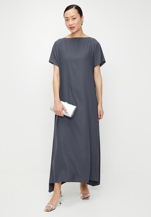 edit - Trapeze Maxi with grown on sleeve - Grey