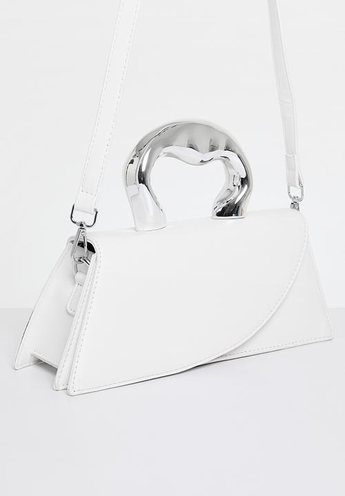 Superbalist - Metal handle crossbody bag - cream