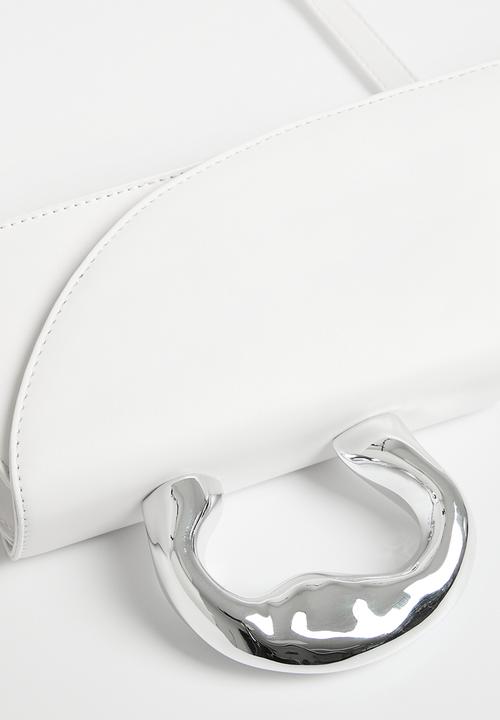 Superbalist - Metal handle crossbody bag - cream