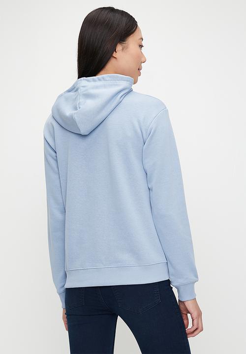French Connection - Fc Collegiate  Hoodie   - Washedblue/Wht/Dknvy