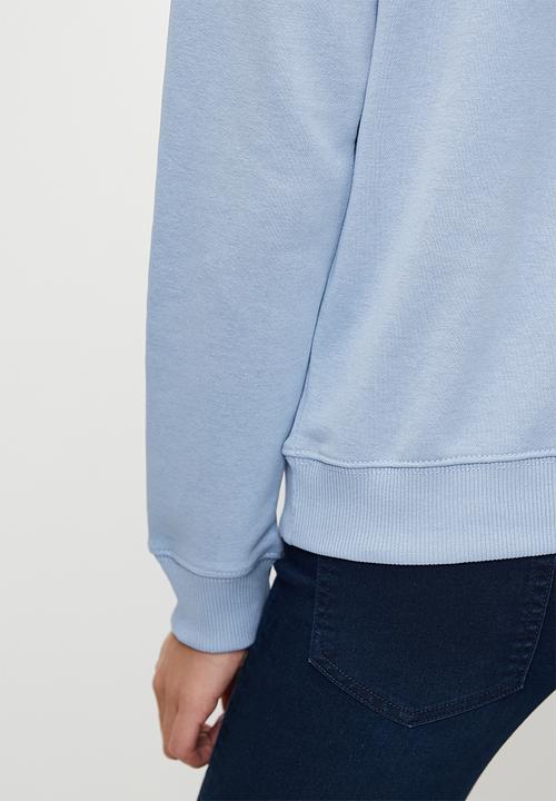 French Connection - Fc Collegiate  Hoodie   - Washedblue/Wht/Dknvy