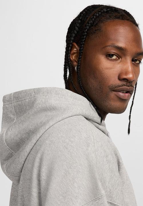 Nike - Club Fleece Oversized French Terry Pullover Hoodie - D Gr H/White