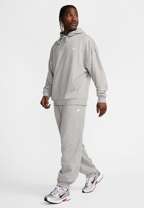 Nike - Club Fleece Oversized French Terry Pullover Hoodie - D Gr H/White
