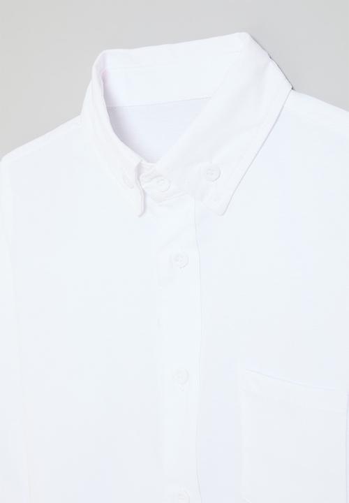 Pop Candy - Button down shirt-white