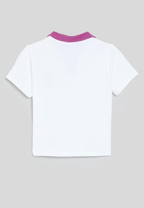 FILA - Heidi Cropped Golfer Top - White