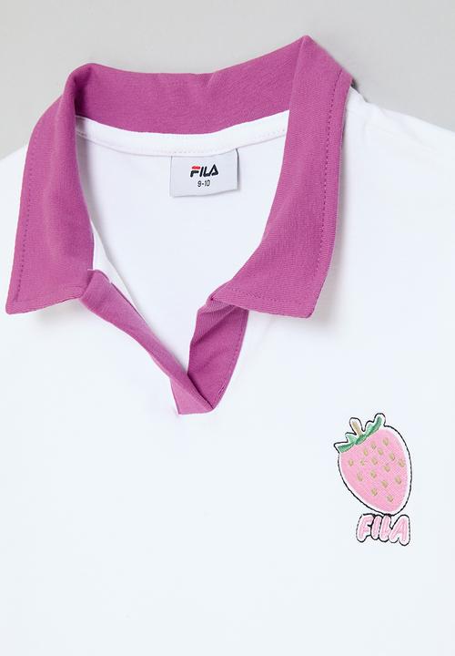 FILA - Heidi Cropped Golfer Top - White