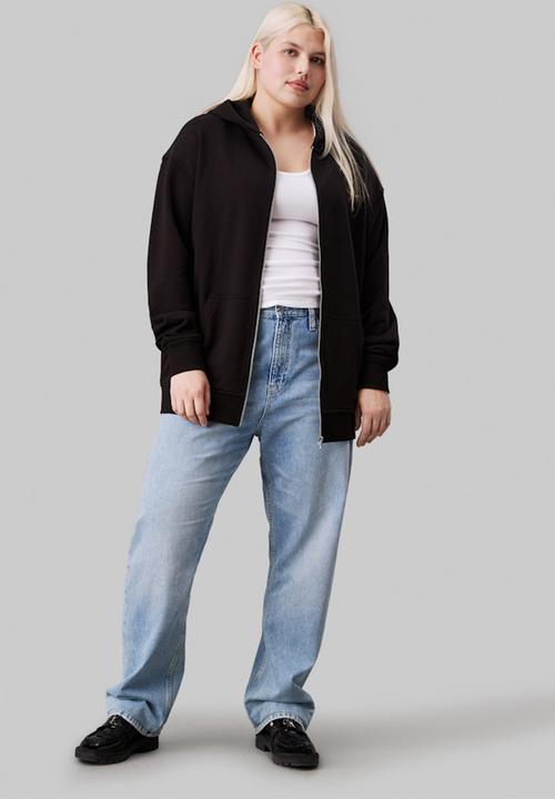 Calvin Klein - Plus diffused ck zip-through - ck black