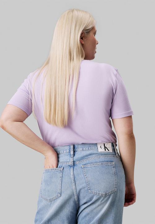 Calvin Klein - Plus ck embro badge regular tee - pastel lilac