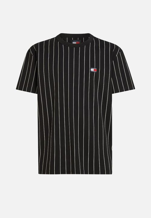 Tommy Hilfiger - Tjm reg vertical stripe tee ext - Black