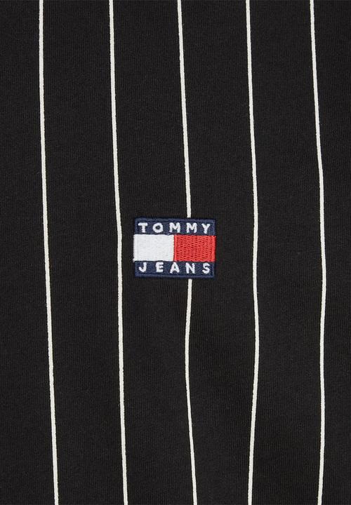Tommy Hilfiger - Tjm reg vertical stripe tee ext - Black