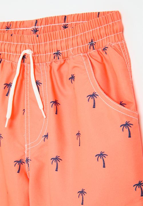 Pop Candy - Printed board shorts-orange