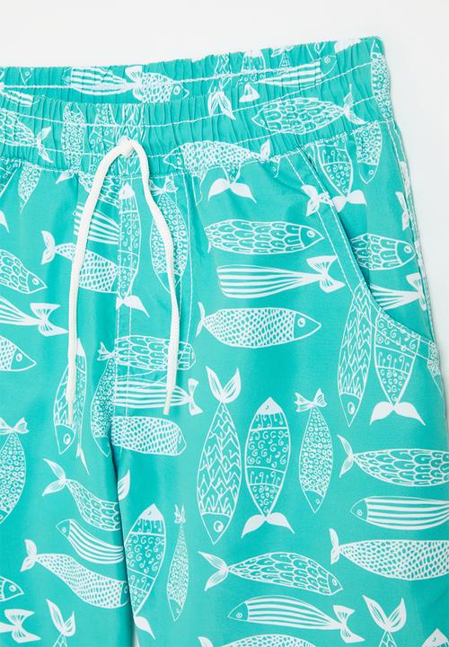 Pop Candy - Printed board shorts-light blue