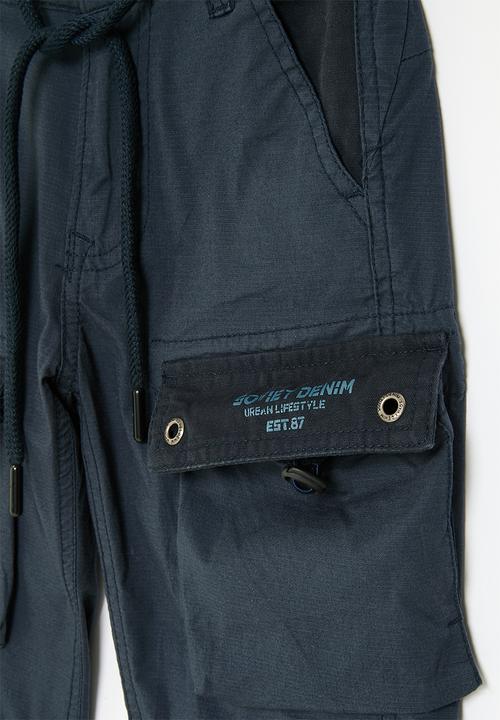 SOVIET - Boys cargo cotton short - navy