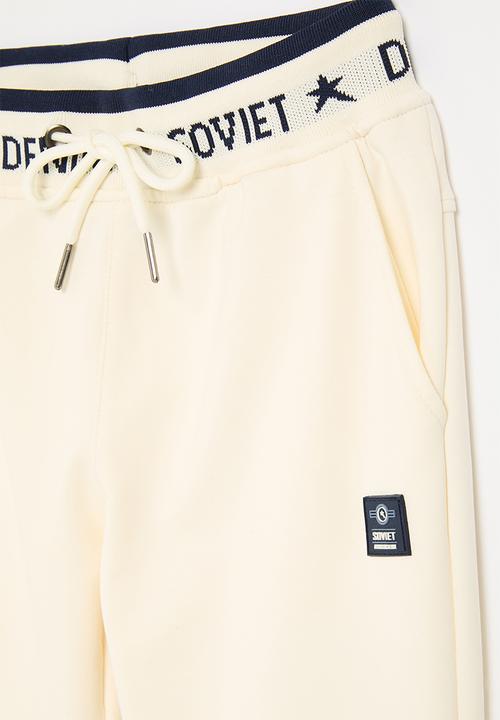 SOVIET - Boys track short - cream