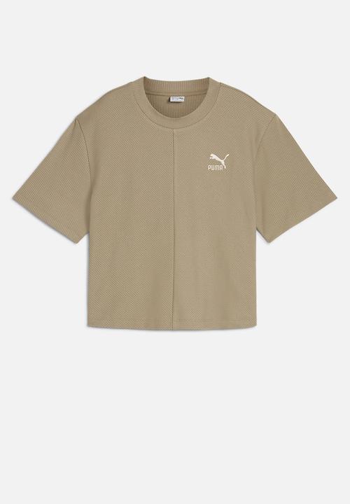 PUMA - Classics Ribbed Relaxed Tee - Oak Branch