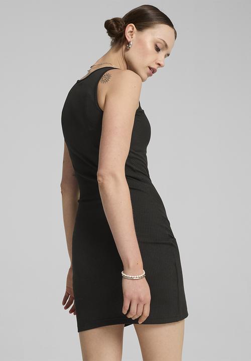PUMA - Classics Ribbed Sleeveless Dress - Puma Black