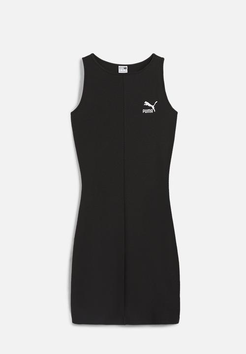 PUMA - Classics Ribbed Sleeveless Dress - Puma Black