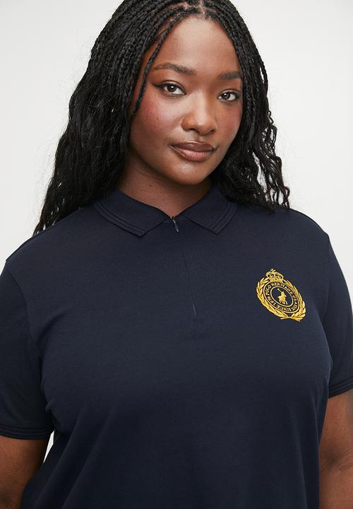 POLO - Plus wmn morgan ss crest golfer - navy