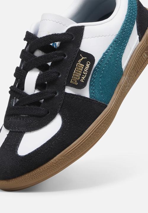 PUMA - Palermo Downtown Ps - Puma White-Cold Green-Puma Black