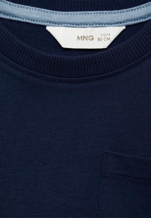 MANGO - T-shirt basicab7 - navy