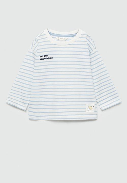 MANGO - T-shirt fromage - light/pastel blue