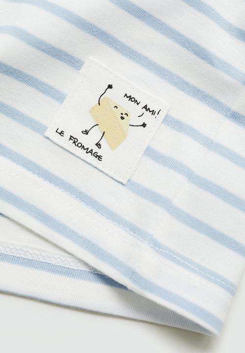 MANGO - T-shirt fromage - light/pastel blue