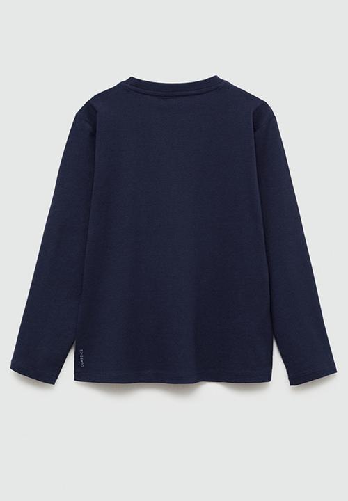MANGO - T-shirt basica7 - navy