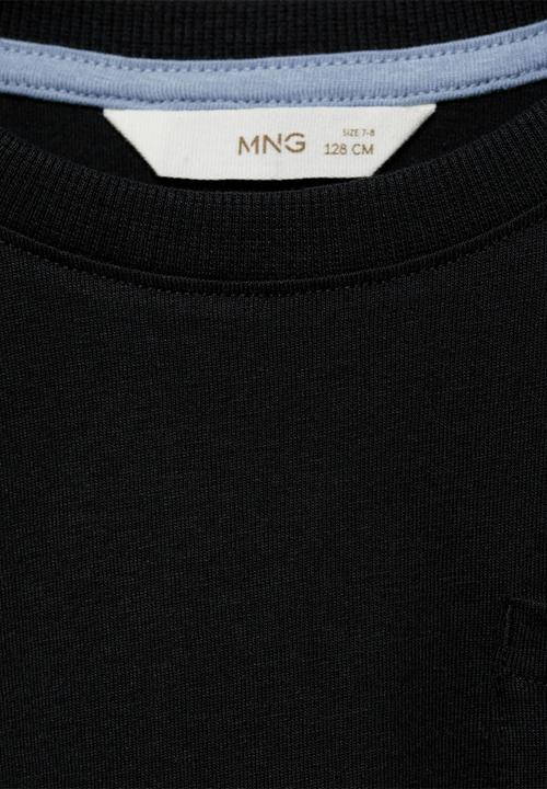 MANGO - T-shirt basica7 - black