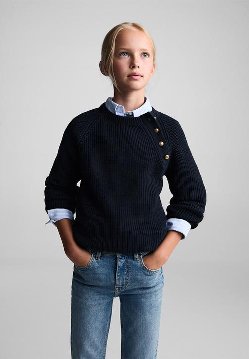 MANGO - Jeans flarexl - open blue