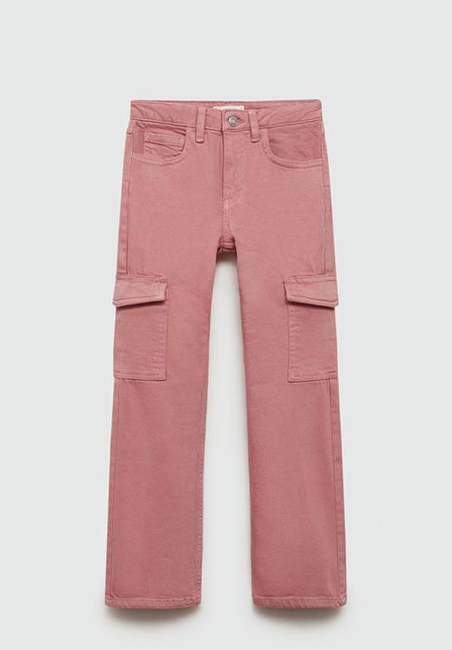 MANGO - Jeans cargo7 - pink