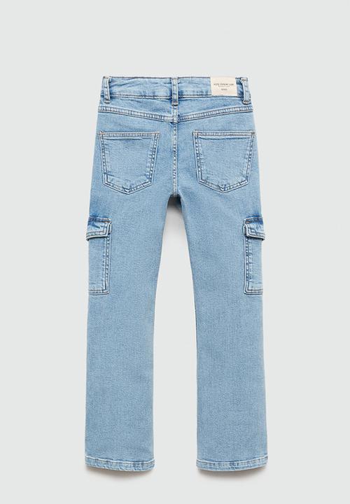 MANGO - Jeans cargo7 - open blue