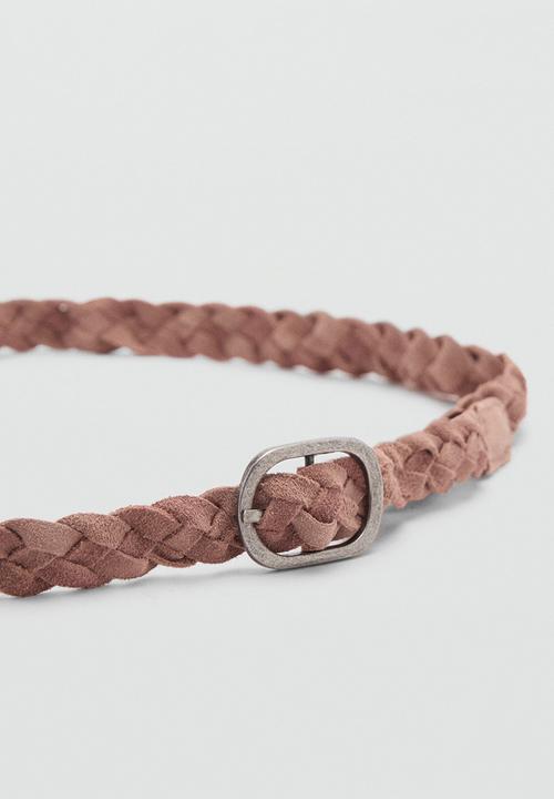 MANGO - Belt pinkb - light/pastel pink
