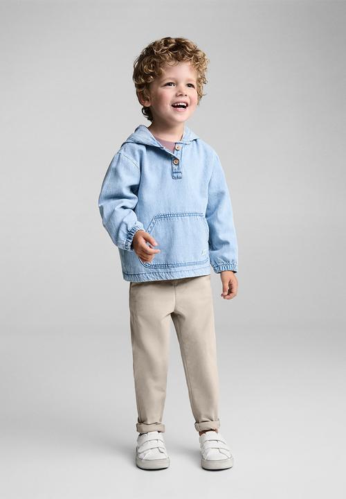 MANGO - Trousers chino7 - natural