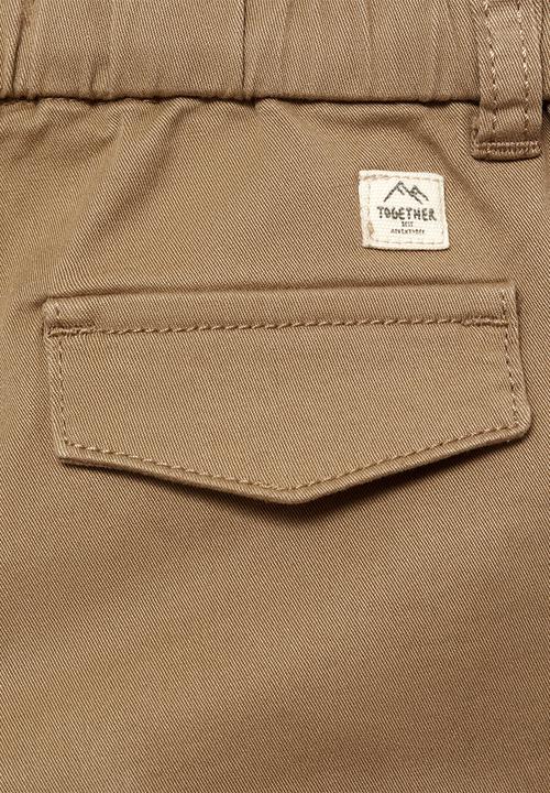MANGO - Trousers drawcord - medium brown