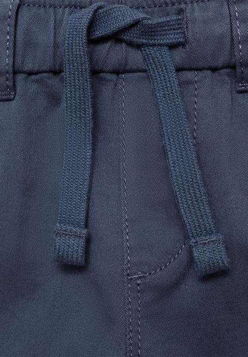 MANGO - Trousers cord7 - medium blue